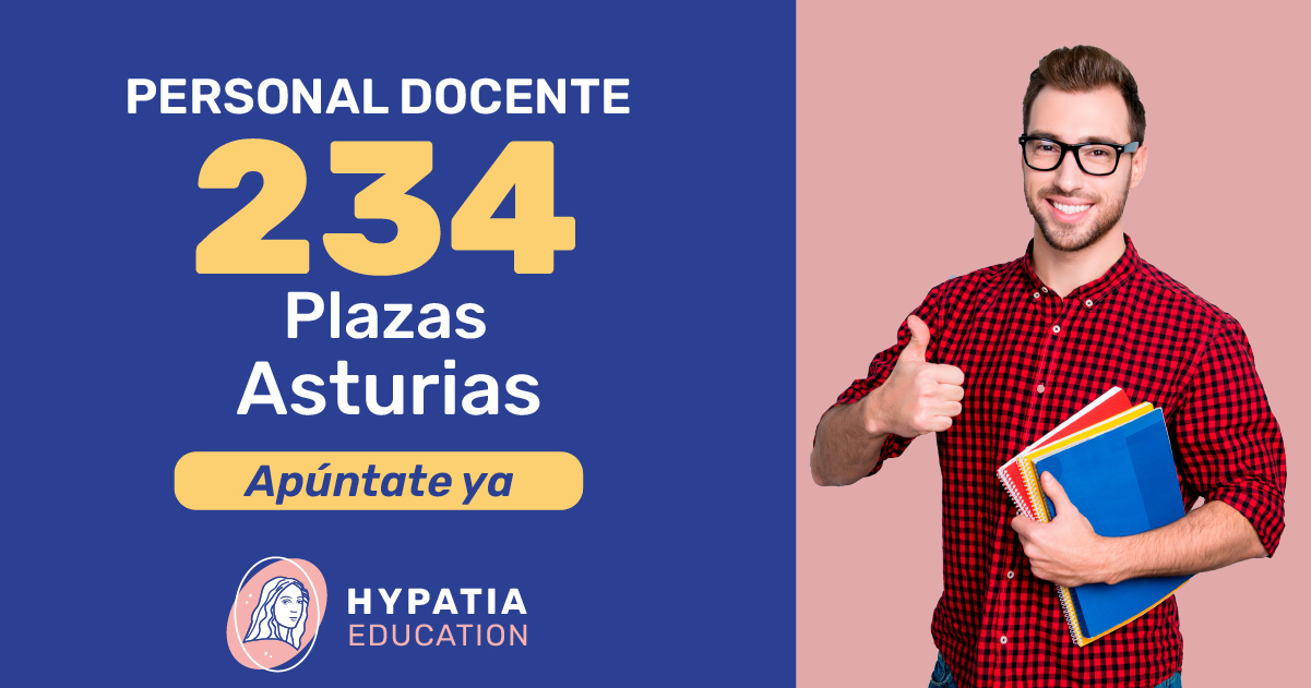 Imagen del artículo 234 plazas para Personal Docente en Asturias