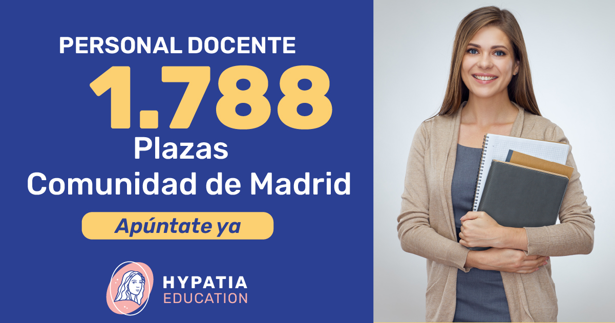 Imagen del artículo La Comunidad de Madrid convoca el procedimiento selectivo para cubrir 1788 plazas para personal docente