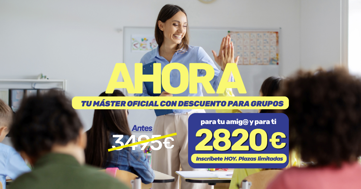 Banner ¡15% de descuento + 5% por matrículas en grupo, hasta el 17 de septiembre!